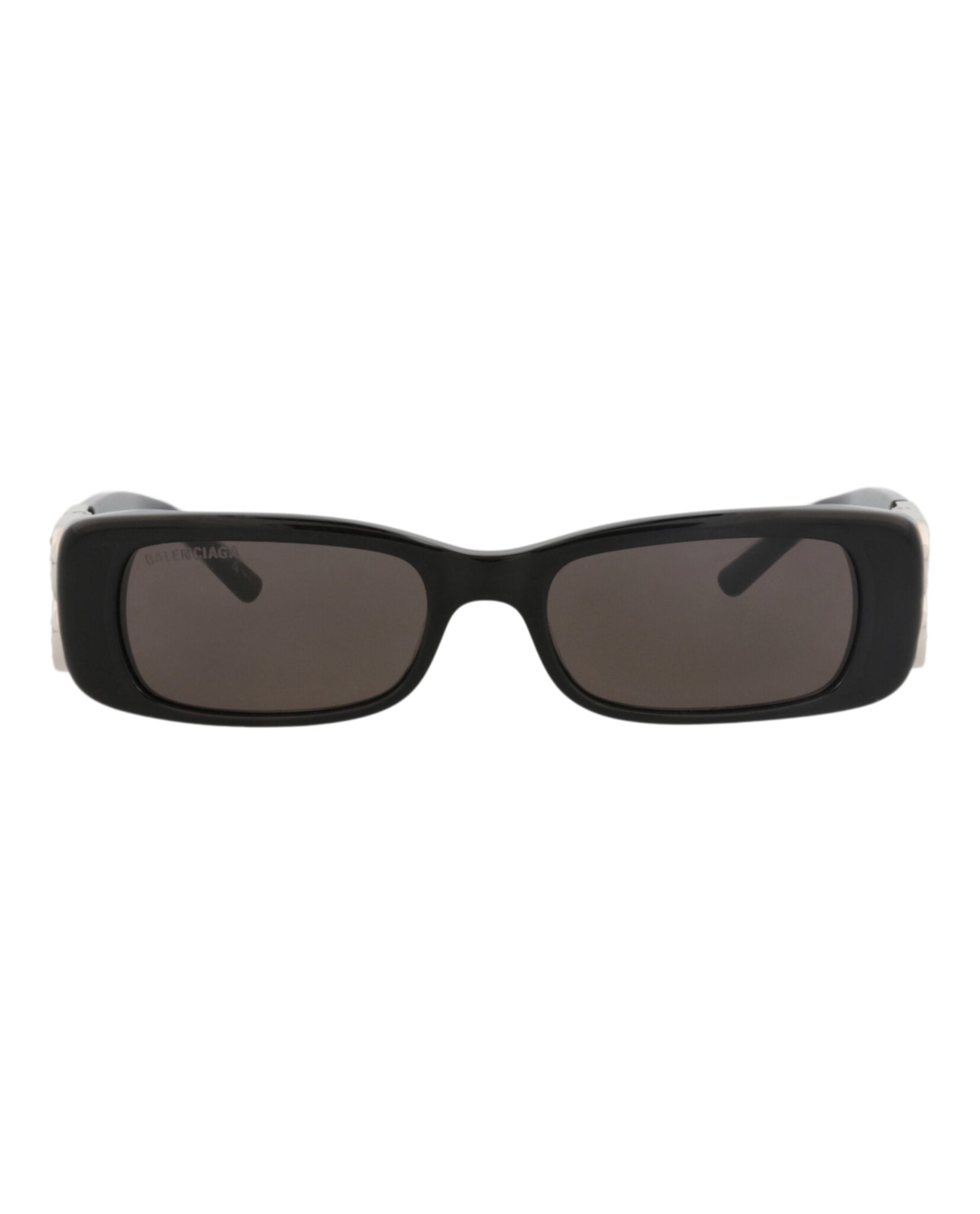 Balenciaga Balenciaga Womens Square/Rectangle Black Silver Grey Fashion Designer Eyewear
