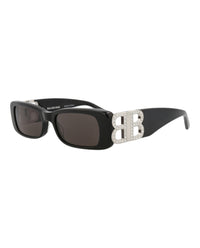 Balenciaga Balenciaga Womens Square/Rectangle Black Silver Grey Fashion Designer Eyewear