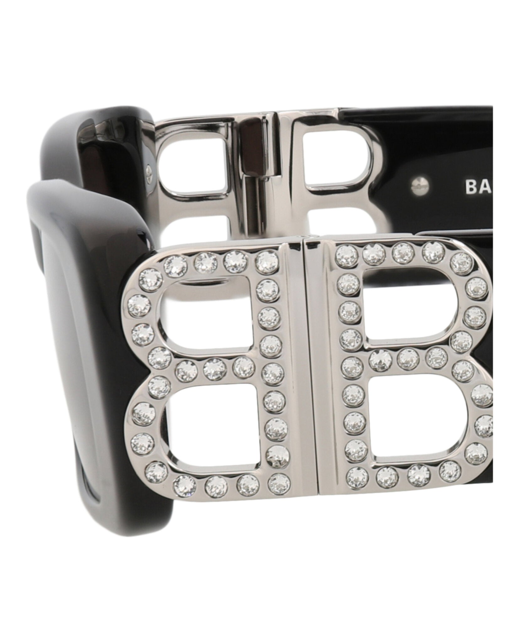Balenciaga Balenciaga Womens Square/Rectangle Black Silver Grey Fashion Designer Eyewear