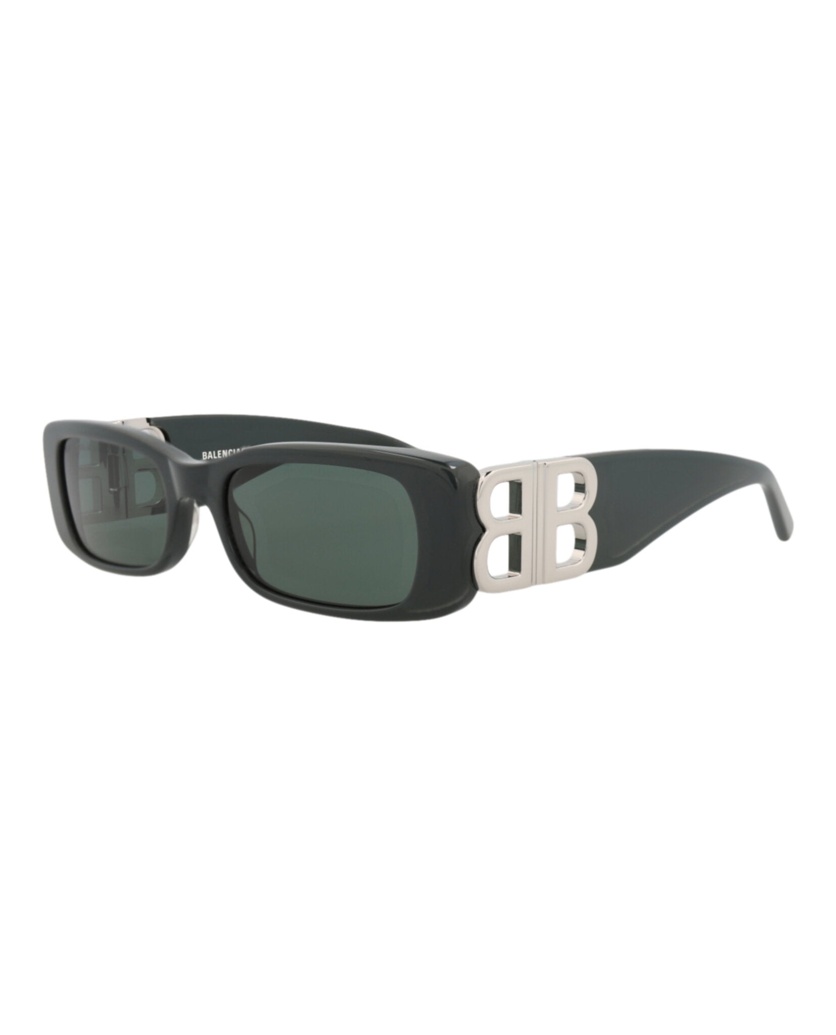 Balenciaga Balenciaga Womens Square/Rectangle Green Silver Green Fashion Designer Eyewear