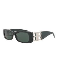 Balenciaga Balenciaga Womens Square/Rectangle Green Silver Green Fashion Designer Eyewear