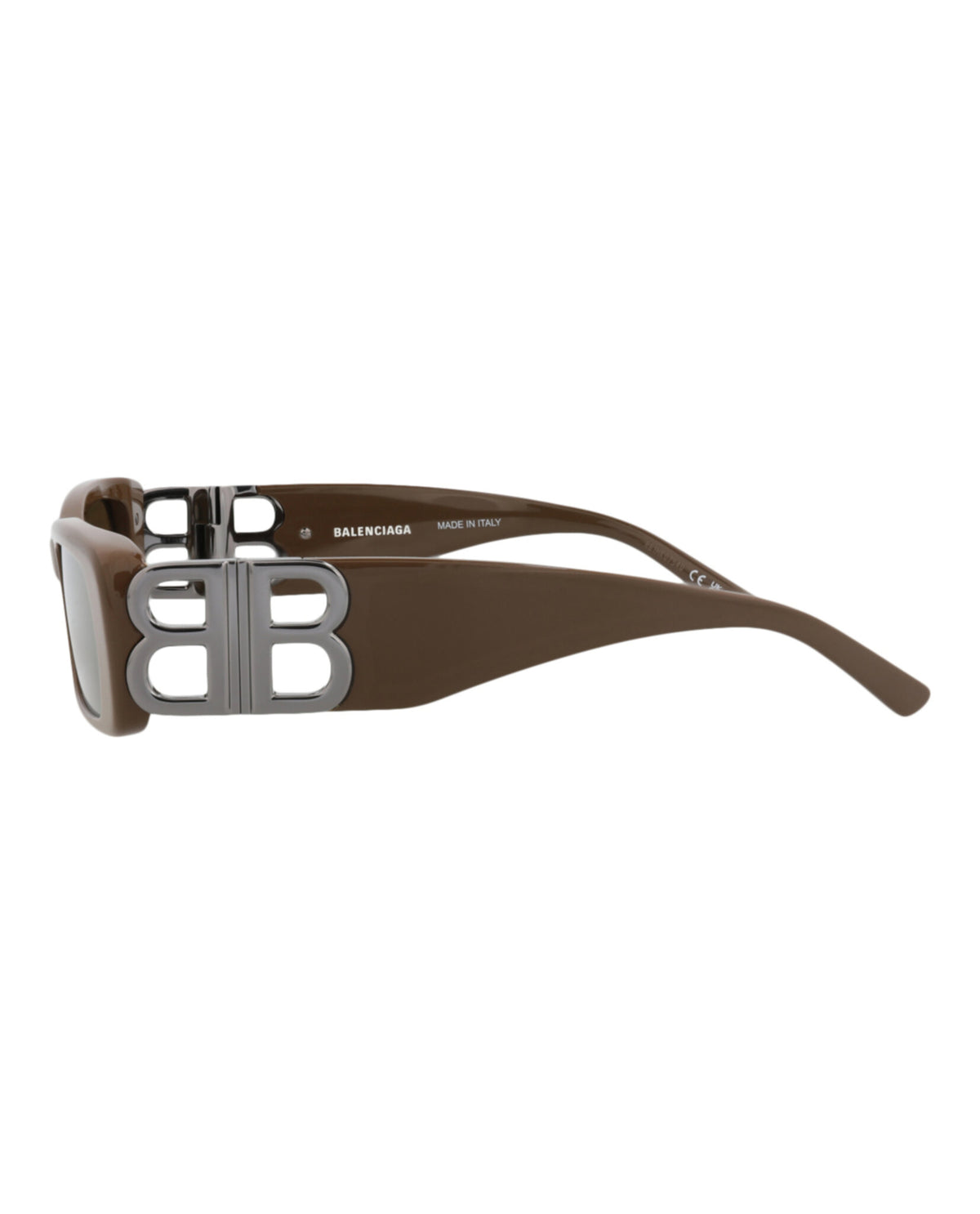 Balenciaga Womens Square/Rectangle Brown Ruthenium Bronze Fashion Designer Eyewear