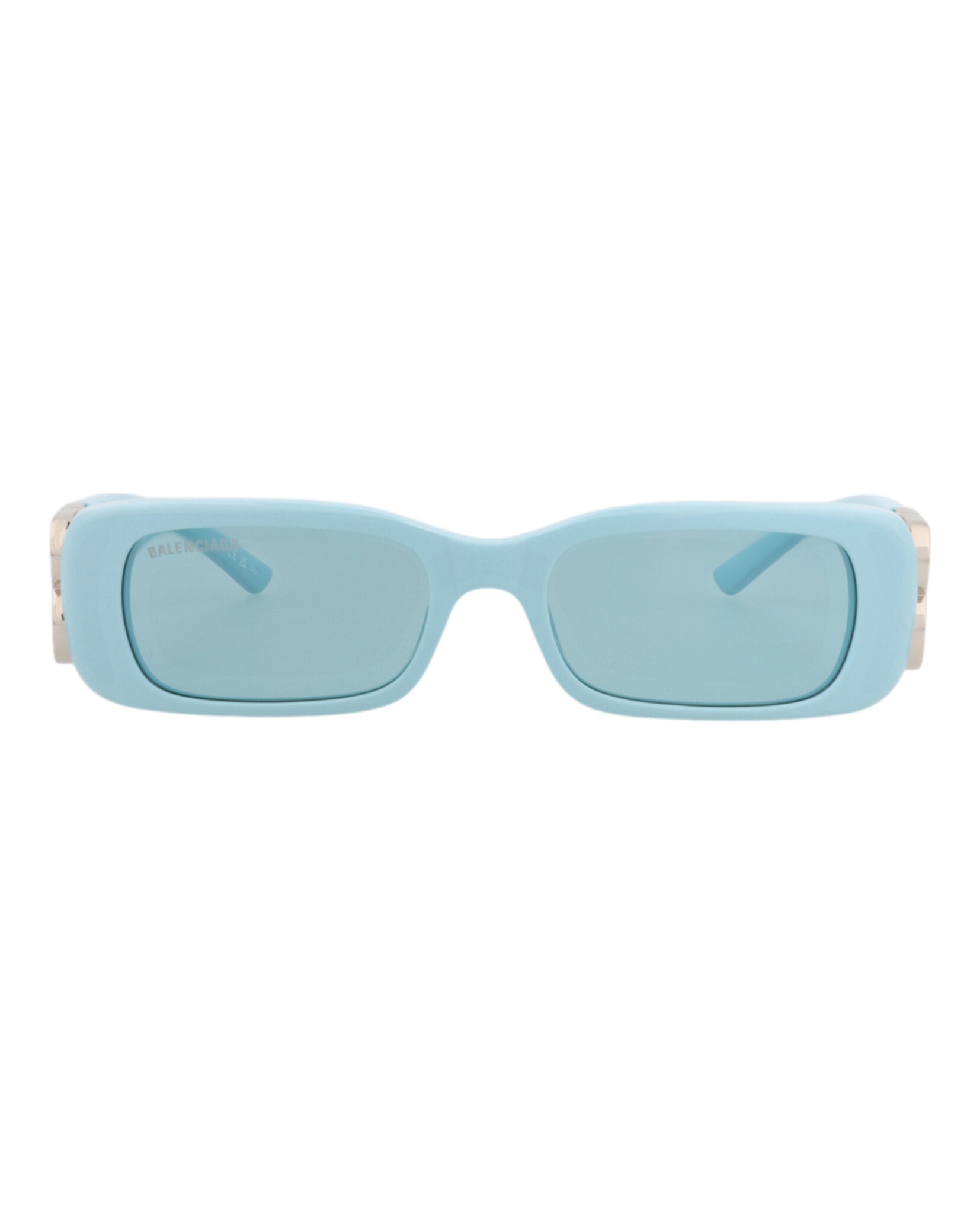 Balenciaga Balenciaga Womens Square/Rectangle Blue Silver Light Blue Fashion Designer Eyewear