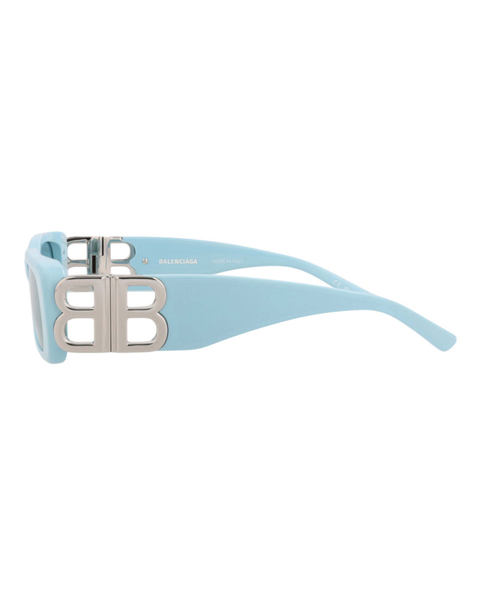 Balenciaga Balenciaga Womens Square/Rectangle Blue Silver Light Blue Fashion Designer Eyewear
