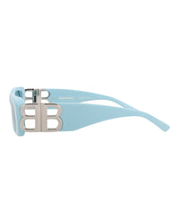 Balenciaga Balenciaga Womens Square/Rectangle Blue Silver Light Blue Fashion Designer Eyewear