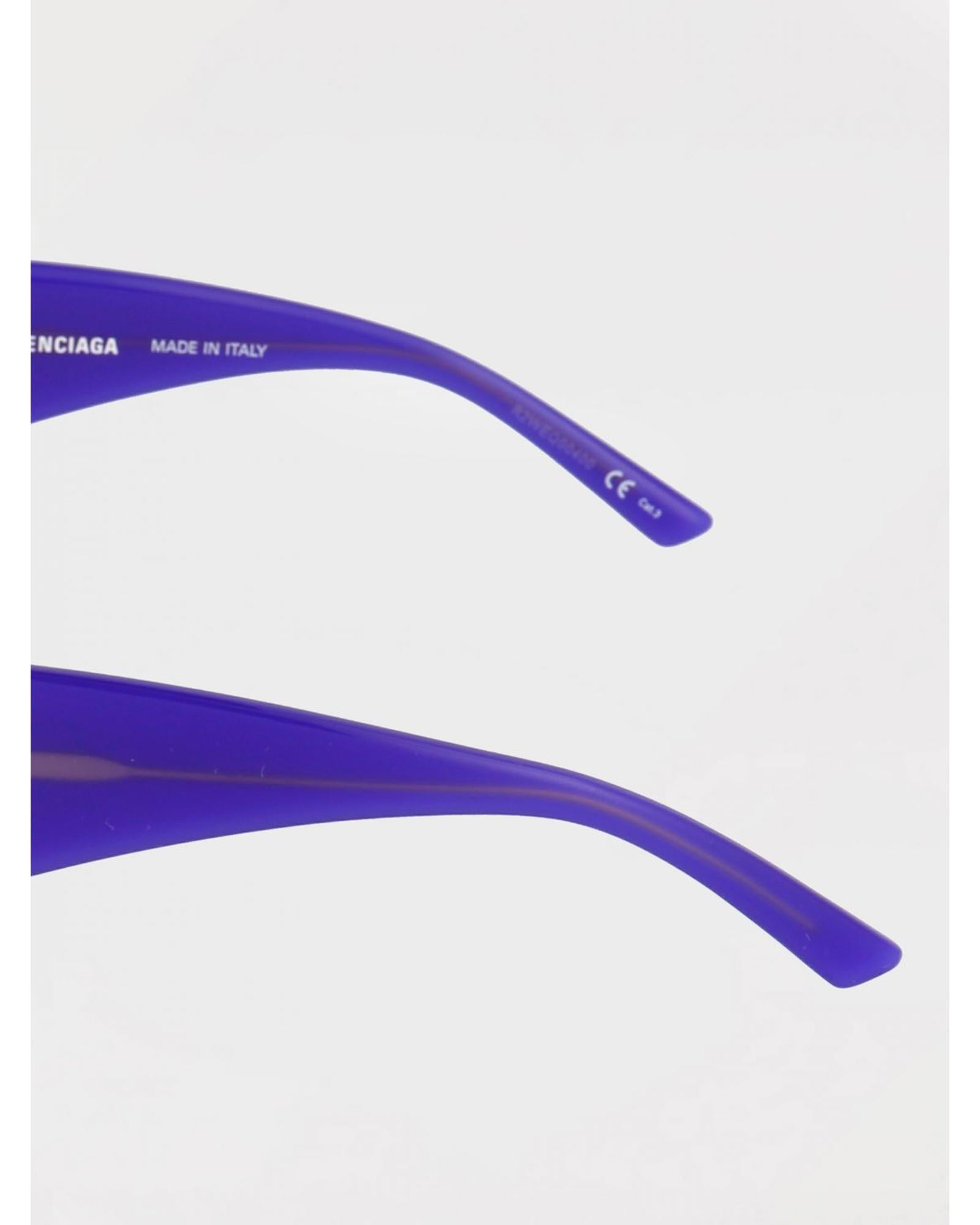 サングラス BALENCIAGA Woman Sunglasses Violet BB0096S 004 Balenciaga BB0096S Sunglasses Rectangular Frame Women Violet