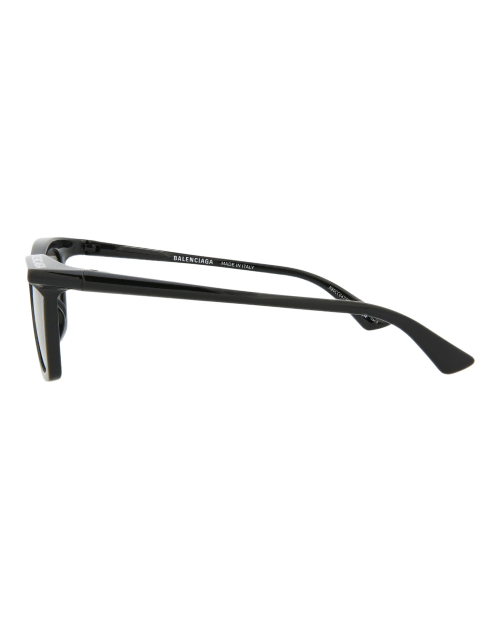 Balenciaga Unisex Square/Rectangle Black Black Grey Fashion Designer Eyewear
