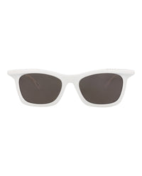 Balenciaga Balenciaga Unisex Square/Rectangle White White Grey Fashion Designer Eyewear