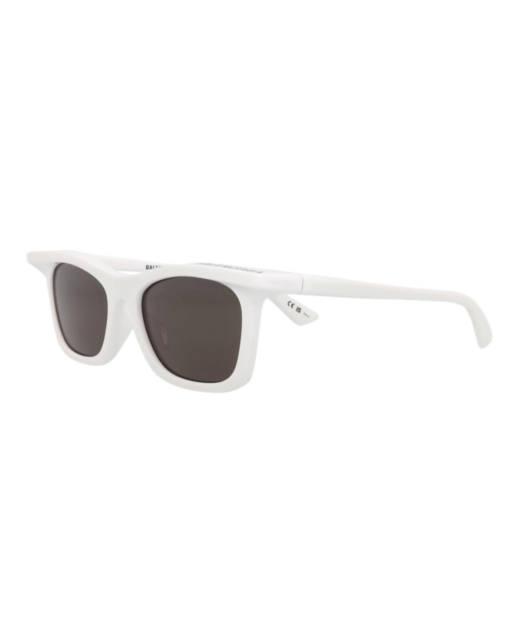 Balenciaga Balenciaga Unisex Square/Rectangle White White Grey Fashion Designer Eyewear