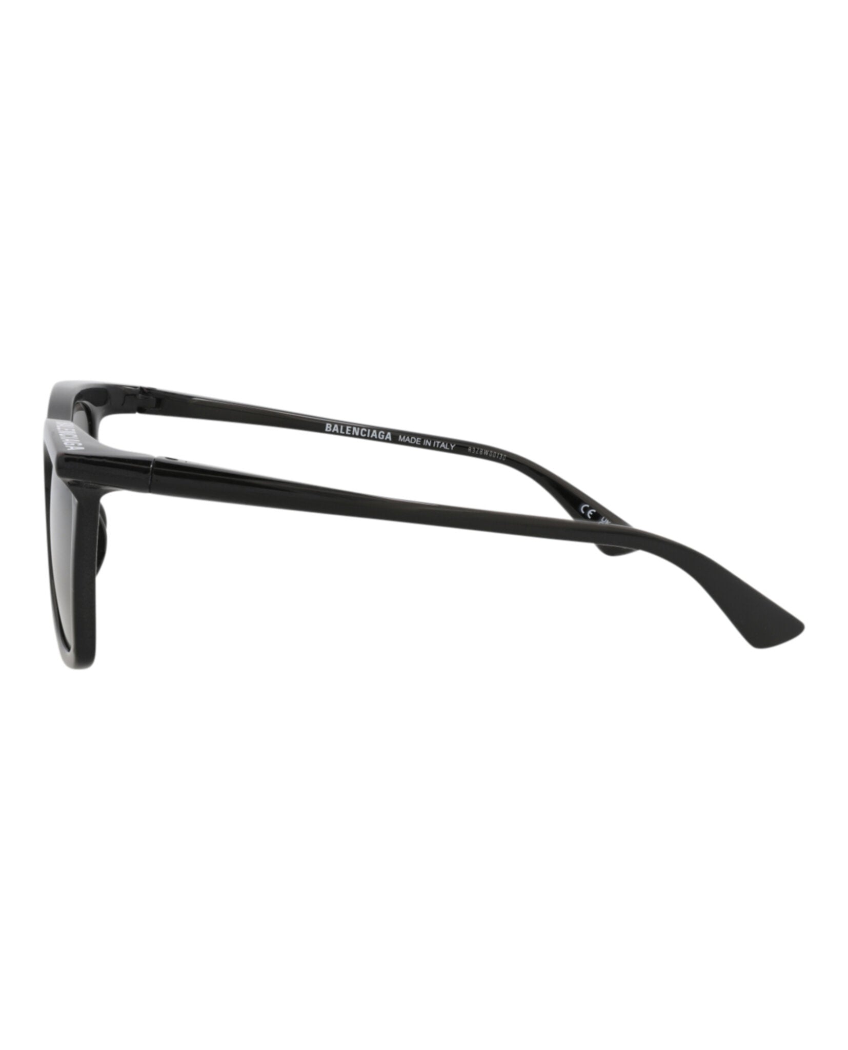 Balenciaga Unisex Square/Rectangle Black Black Grey Fashion Designer Eyewear