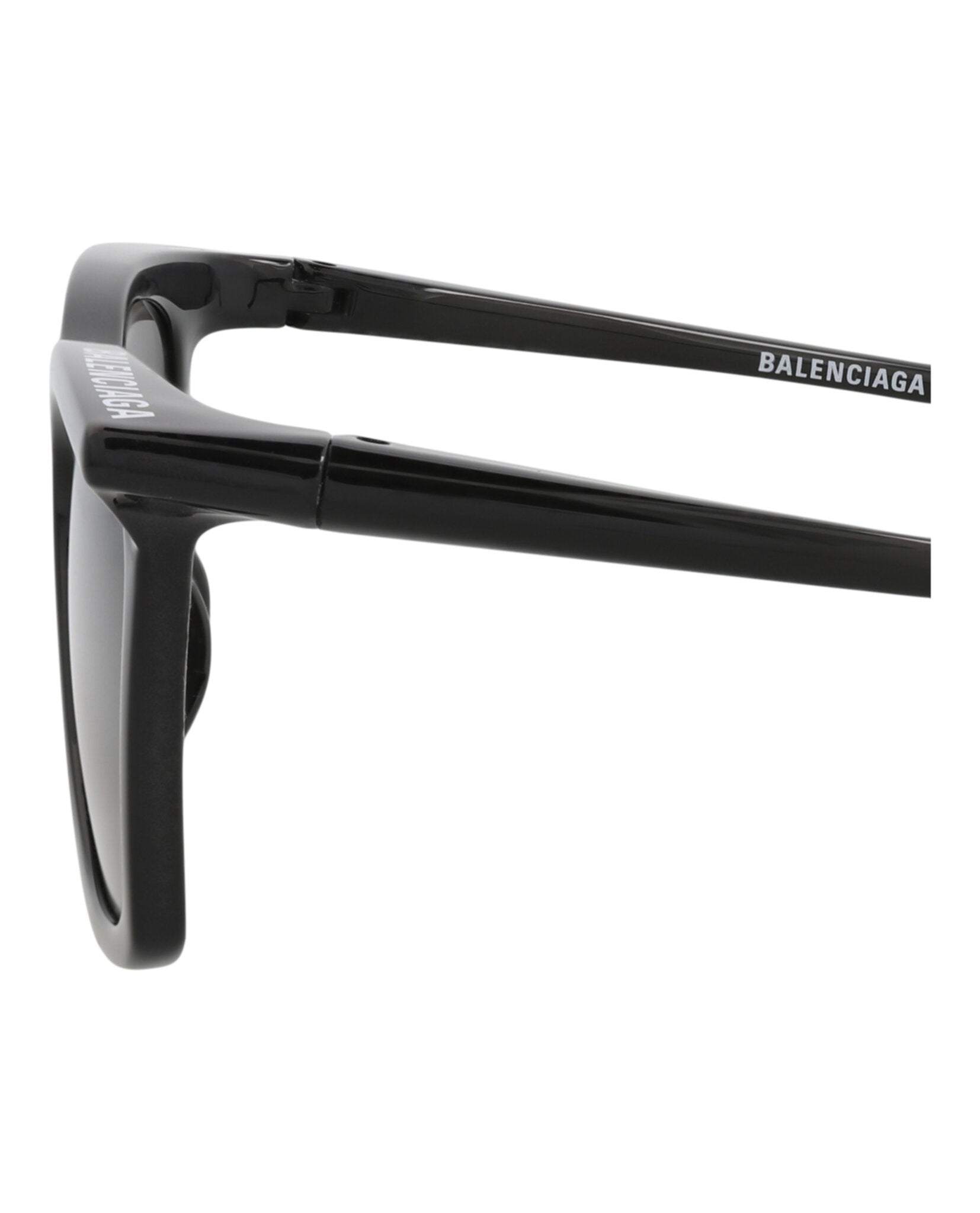 Balenciaga Unisex Square/Rectangle Black Black Grey Fashion Designer Eyewear