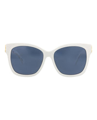 Balenciaga Balenciaga Womens Cat Eye White Gold Blue Fashion Designer Eyewear