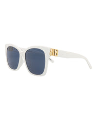 Balenciaga Balenciaga Womens Cat Eye White Gold Blue Fashion Designer Eyewear