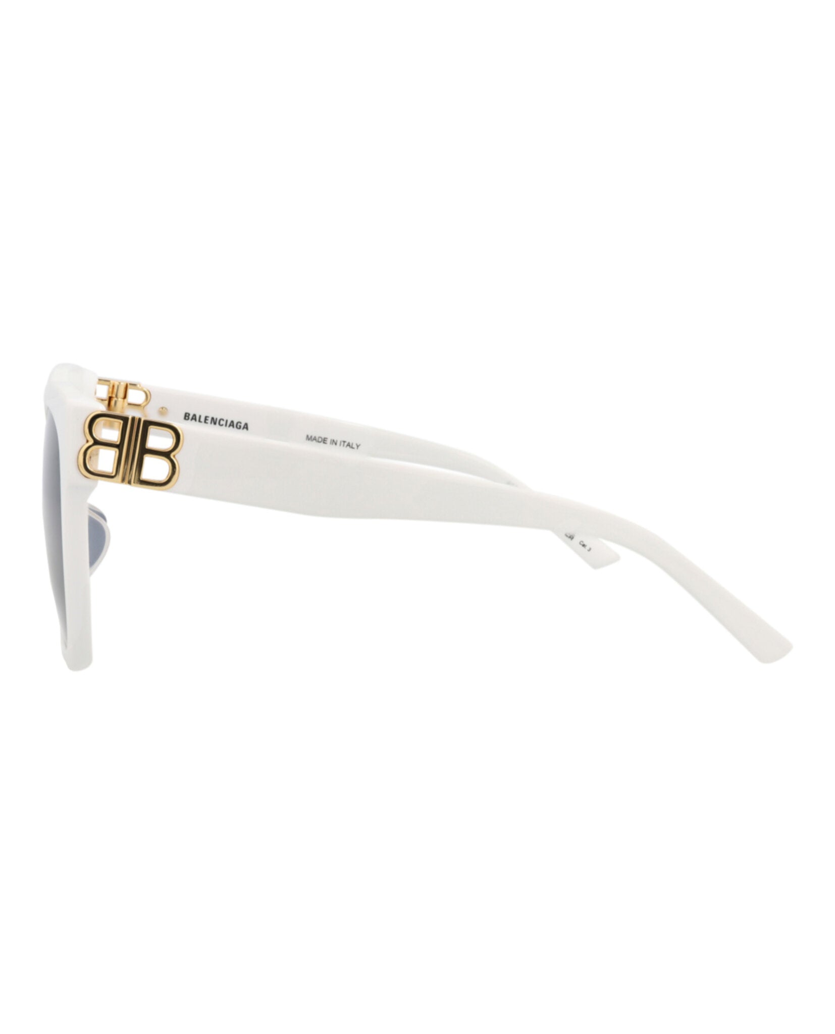 Balenciaga Balenciaga Womens Cat Eye White Gold Blue Fashion Designer Eyewear