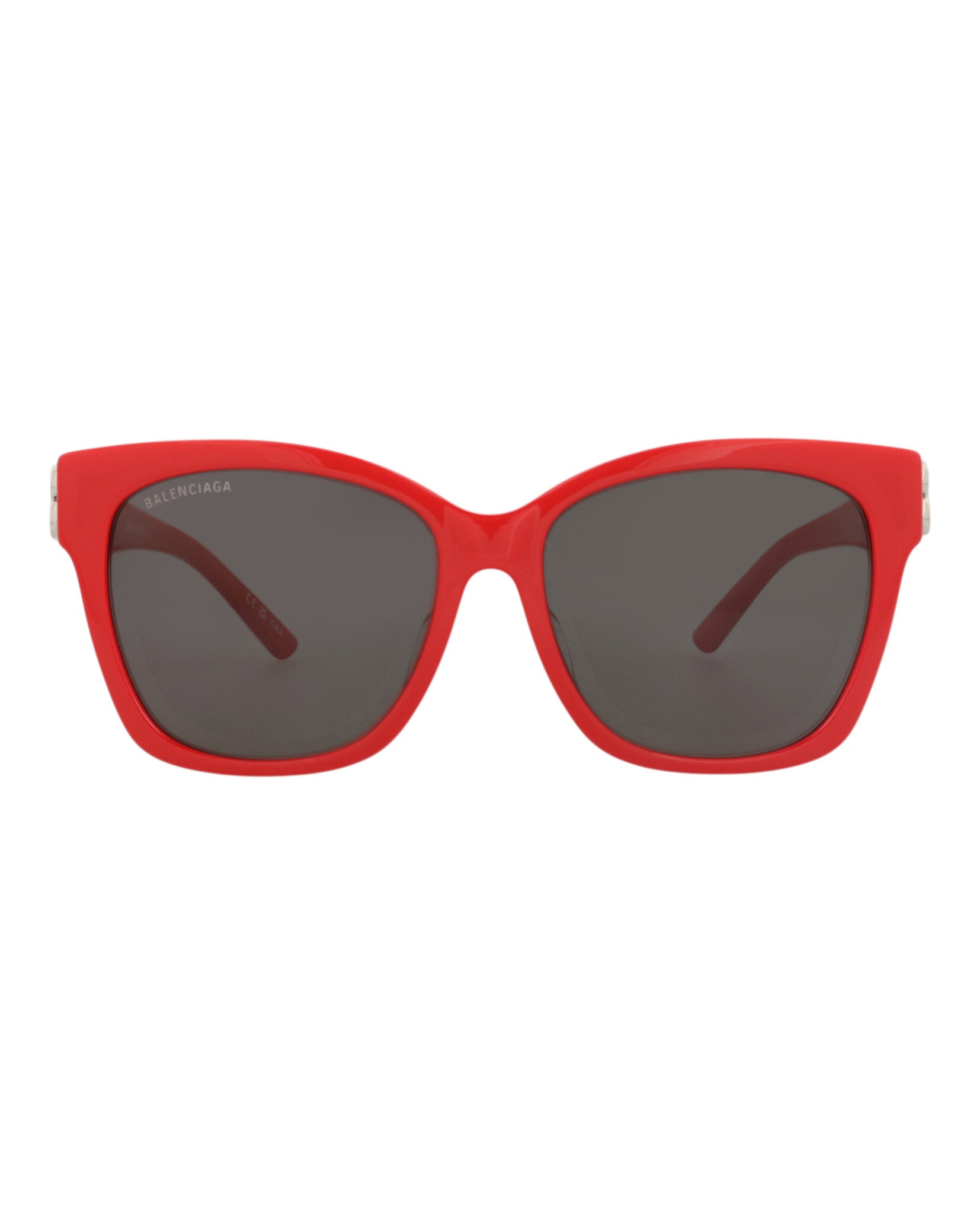 Balenciaga Balenciaga Womens Cat Eye Red Silver Grey Fashion Designer Eyewear