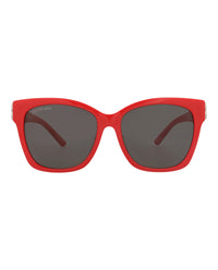 Balenciaga Balenciaga Womens Cat Eye Red Silver Grey Fashion Designer Eyewear