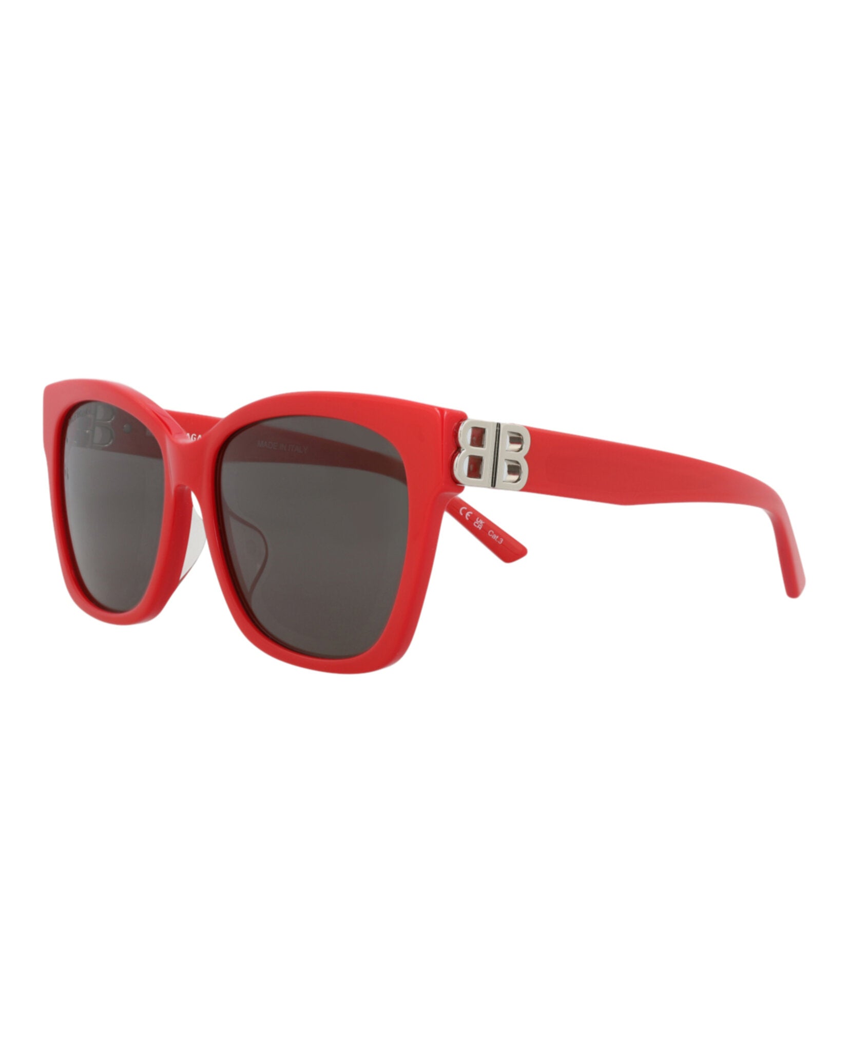 Balenciaga Balenciaga Womens Cat Eye Red Silver Grey Fashion Designer Eyewear