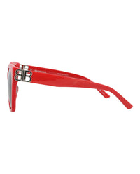 Balenciaga Balenciaga Womens Cat Eye Red Silver Grey Fashion Designer Eyewear