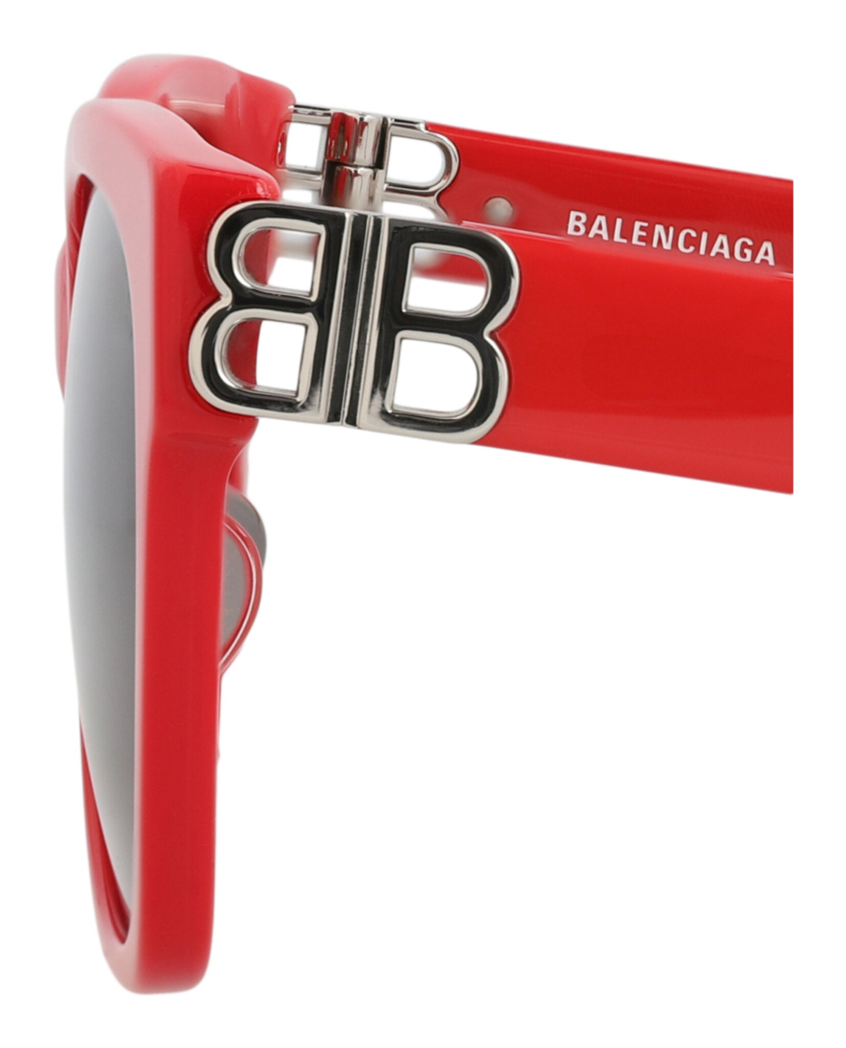 Balenciaga Balenciaga Womens Cat Eye Red Silver Grey Fashion Designer Eyewear