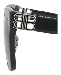 Balenciaga Balenciaga Womens Cat Eye Green Silver Green Fashion Designer Eyewear