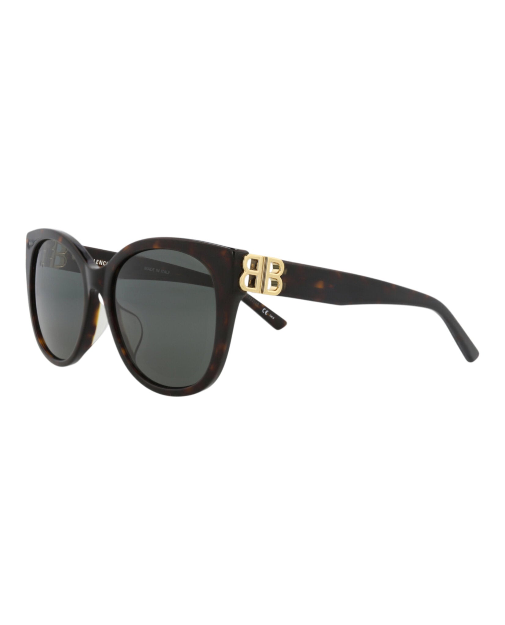Balenciaga Balenciaga Womens Cat Eye Havana Gold Green Fashion Designer Eyewear