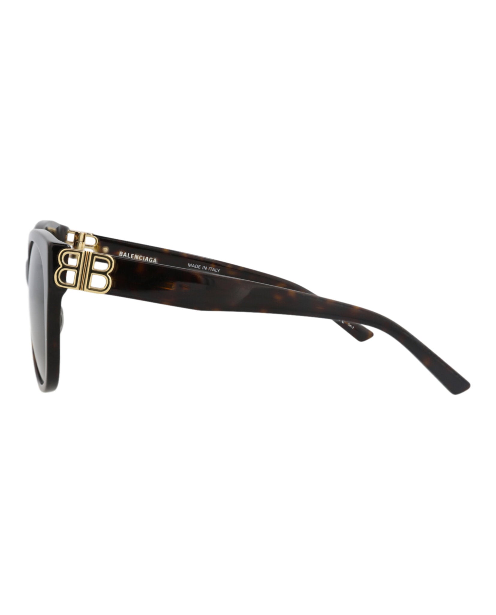 Balenciaga Balenciaga Womens Cat Eye Havana Gold Green Fashion Designer Eyewear