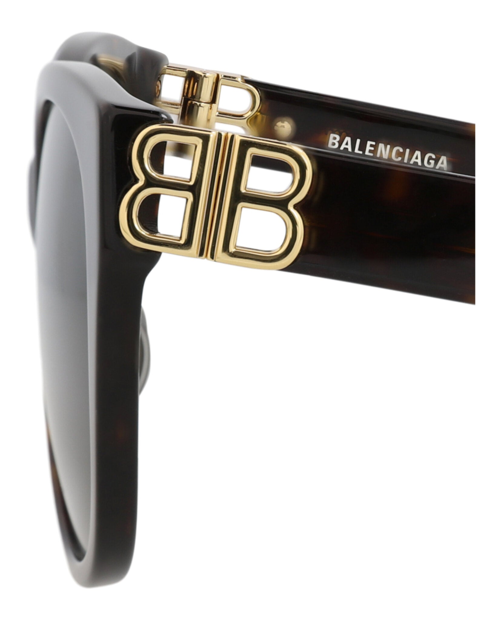 Balenciaga Balenciaga Womens Cat Eye Havana Gold Green Fashion Designer Eyewear