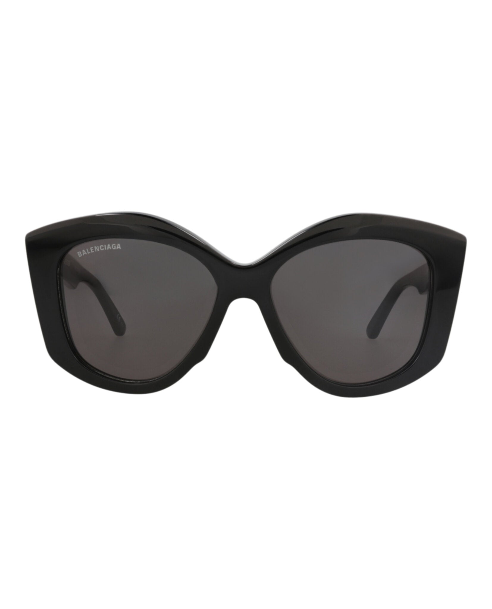 Balenciaga Balenciaga Womens Cat Eye Black Black Grey Fashion Designer Eyewear
