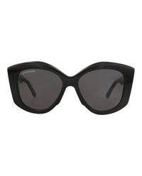 Balenciaga Balenciaga Womens Cat Eye Black Black Grey Fashion Designer Eyewear
