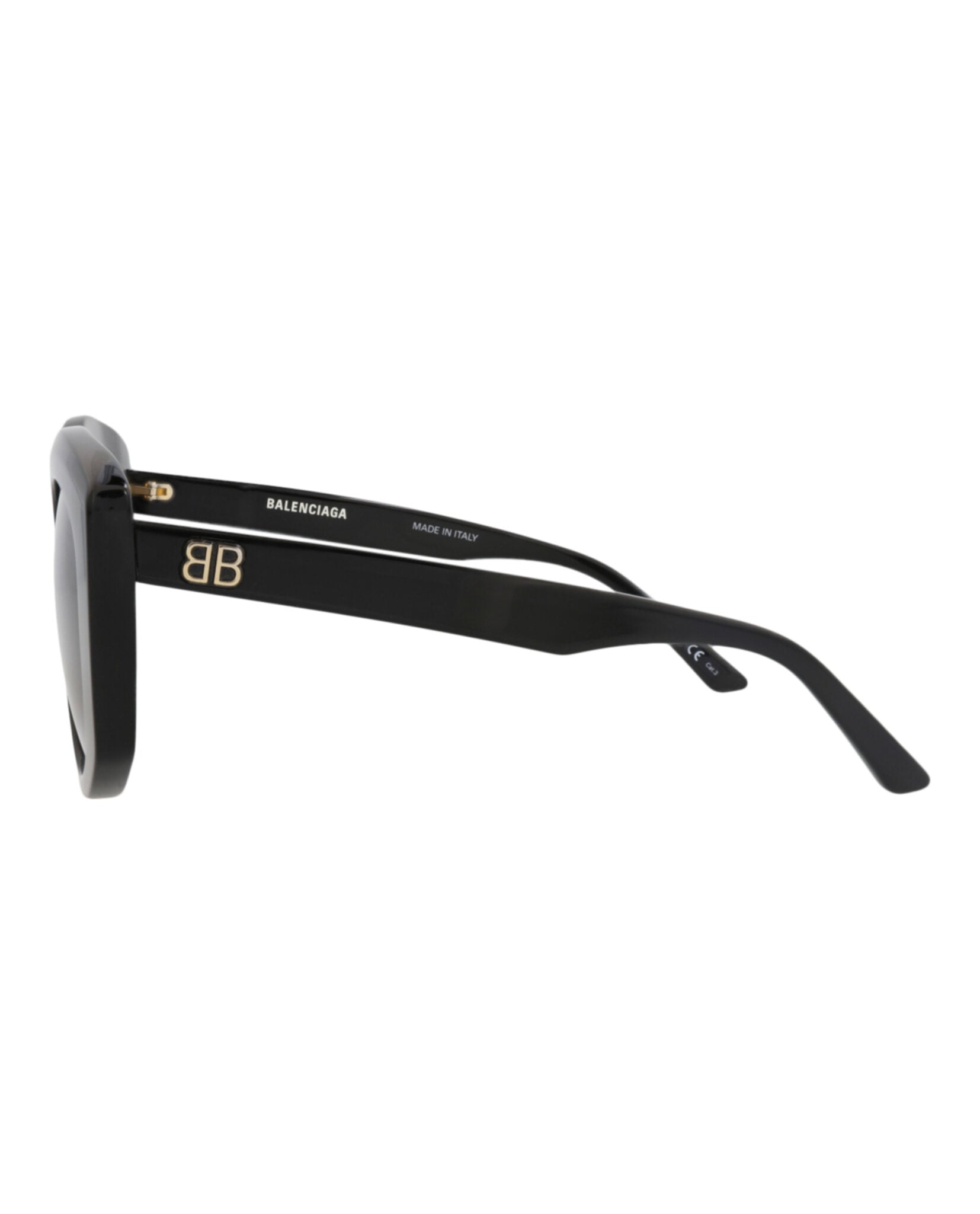 Balenciaga Balenciaga Womens Cat Eye Black Black Grey Fashion Designer Eyewear