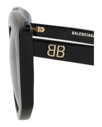 Balenciaga Balenciaga Womens Cat Eye Black Black Grey Fashion Designer Eyewear
