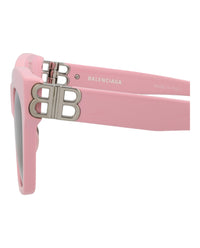 Balenciaga Womens Cat Eye Pink Silver Brown Fashion Designer Eyewear