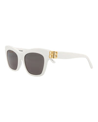 Balenciaga Balenciaga Womens Cat Eye White Gold Grey Fashion Designer Eyewear