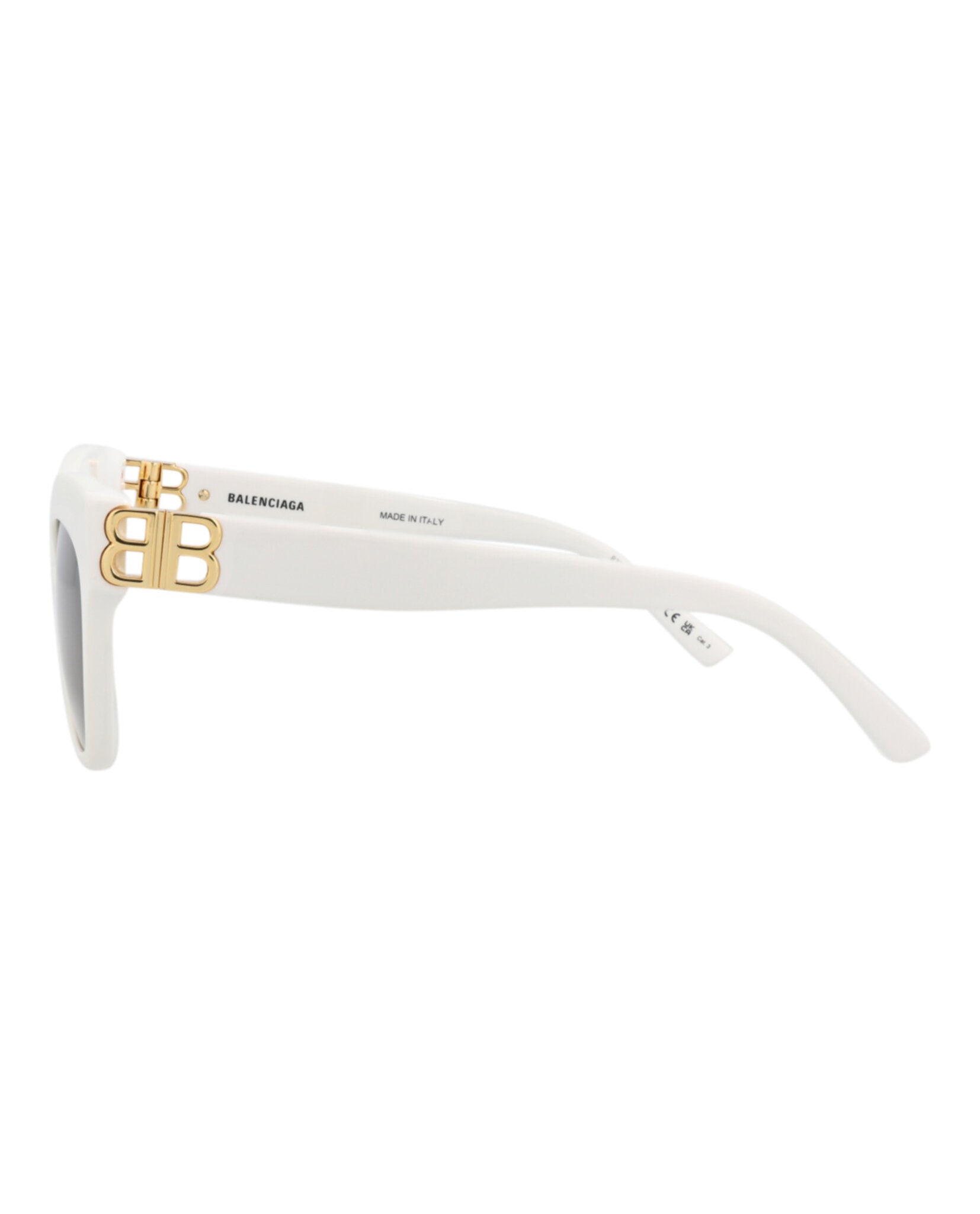 Balenciaga Balenciaga Womens Cat Eye White Gold Grey Fashion Designer Eyewear
