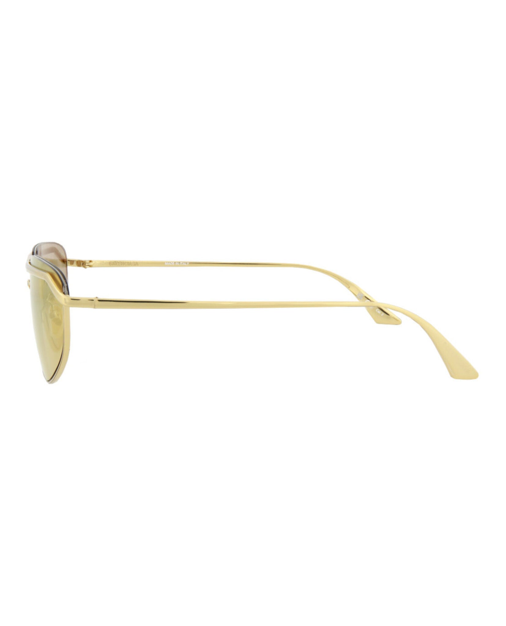 Balenciaga Mens Aviator Gold Gold Gold Fashion Designer Eyewear