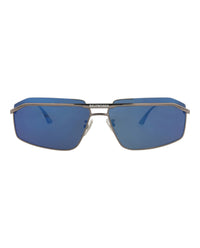 Balenciaga Mens Aviator Ruthenium Ruthenium Blue Fashion Designer Eyewear