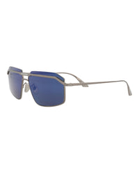 Balenciaga Mens Aviator Ruthenium Ruthenium Blue Fashion Designer Eyewear