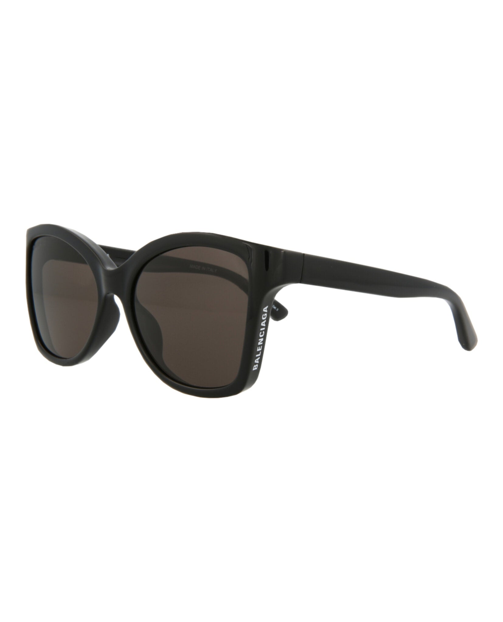 Balenciaga Balenciaga Womens Cat Eye Black Black Grey Fashion Designer Eyewear
