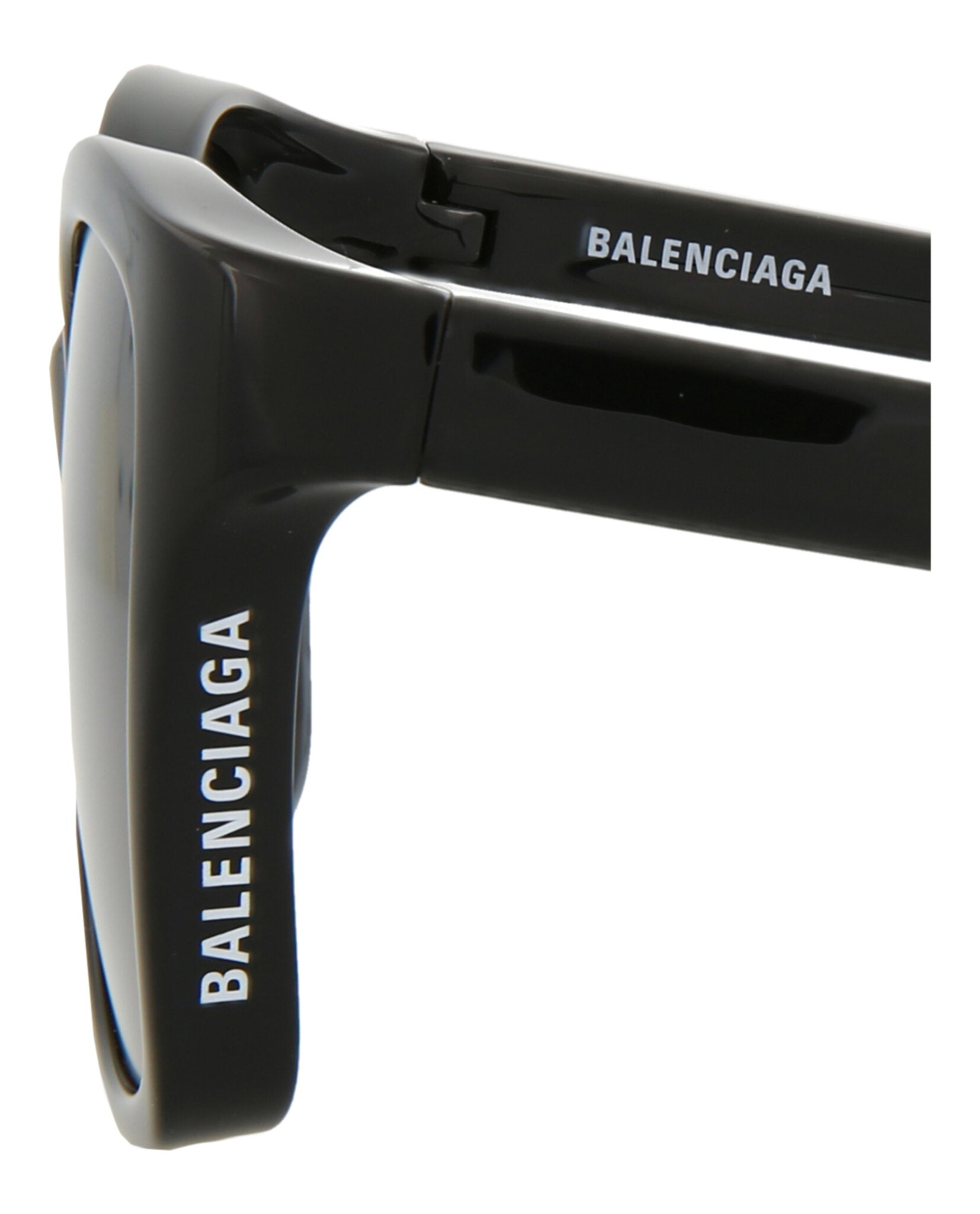 Balenciaga Balenciaga Womens Cat Eye Black Black Grey Fashion Designer Eyewear