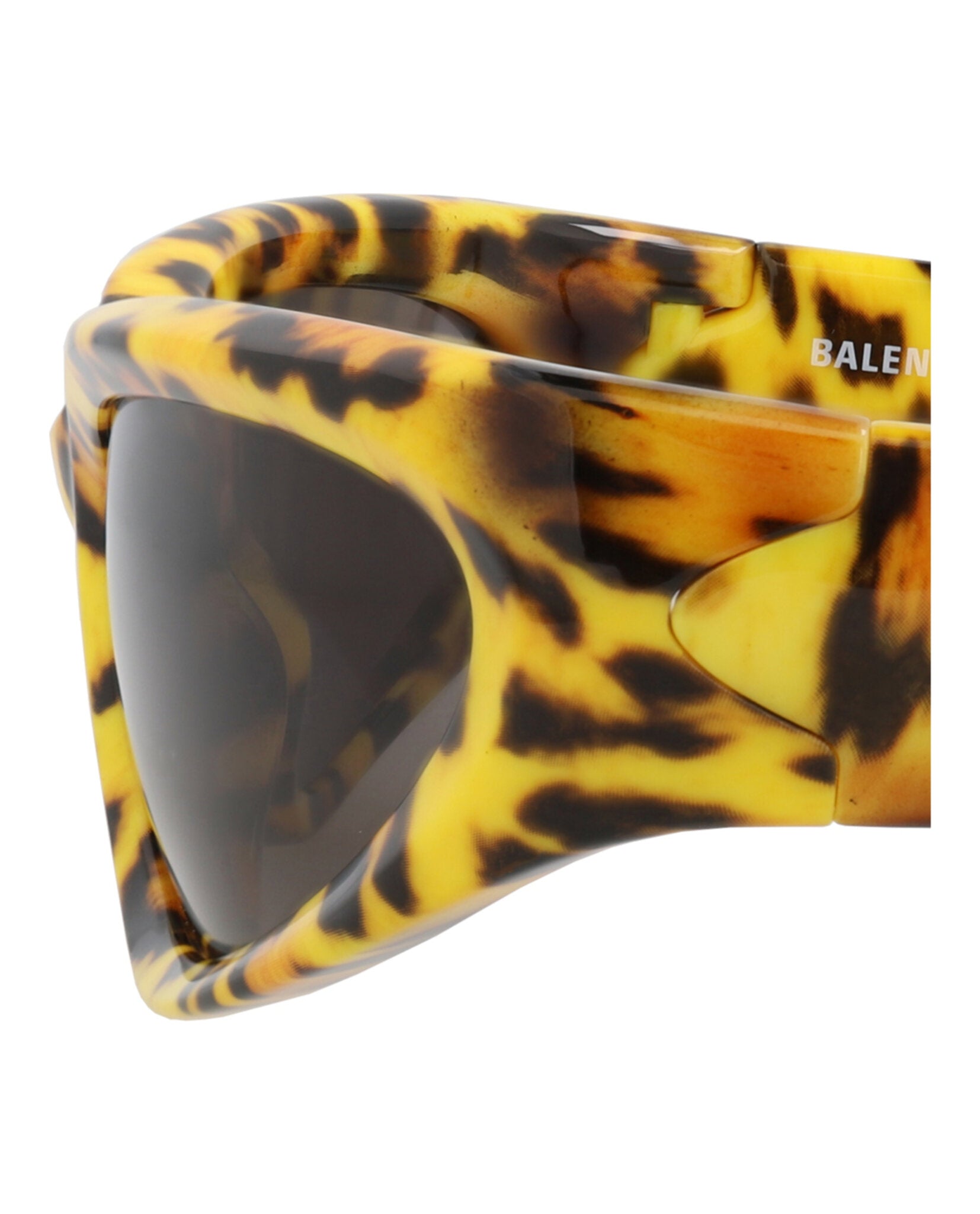 Balenciaga Balenciaga Mens Shield/Wrap Yellow Yellow Grey Fashion Designer Eyewear