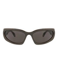 Balenciaga Mens Shield/Wrap Grey Grey Grey Fashion Designer Eyewear