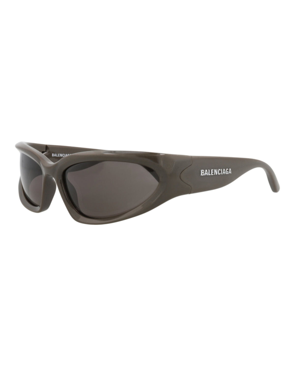 Balenciaga Mens Shield/Wrap Grey Grey Grey Fashion Designer Eyewear