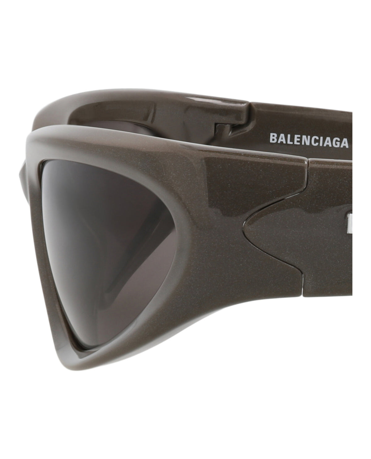 Balenciaga Mens Shield/Wrap Grey Grey Grey Fashion Designer Eyewear
