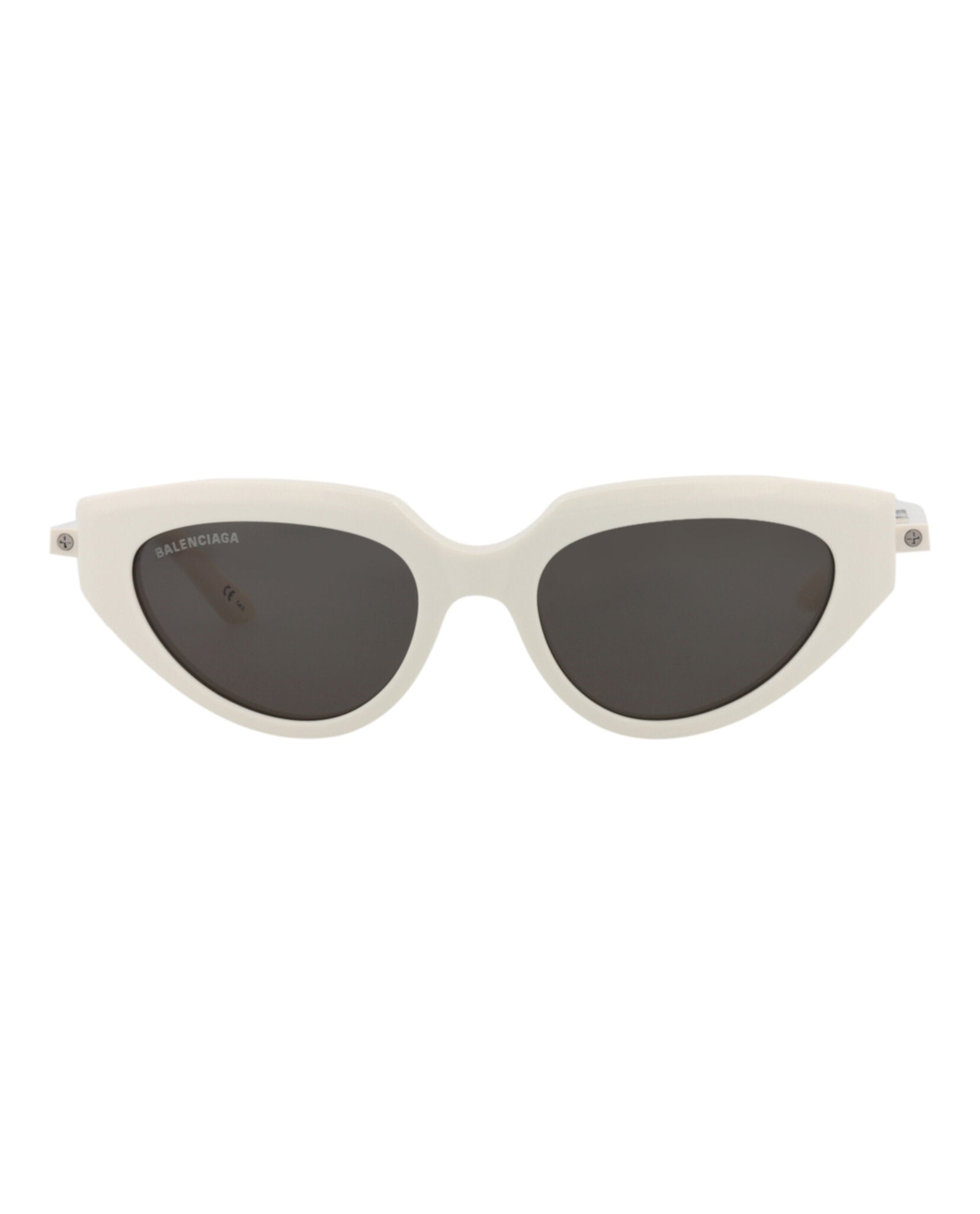 Balenciaga Balenciaga Womens Cat Eye Ivory Ivory Grey Fashion Designer Eyewear
