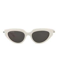 Balenciaga Balenciaga Womens Cat Eye Ivory Ivory Grey Fashion Designer Eyewear