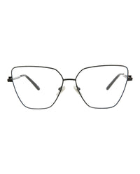 Balenciaga Womens Cat Eye Black Black Transparent Fashion Designer Eyewear
