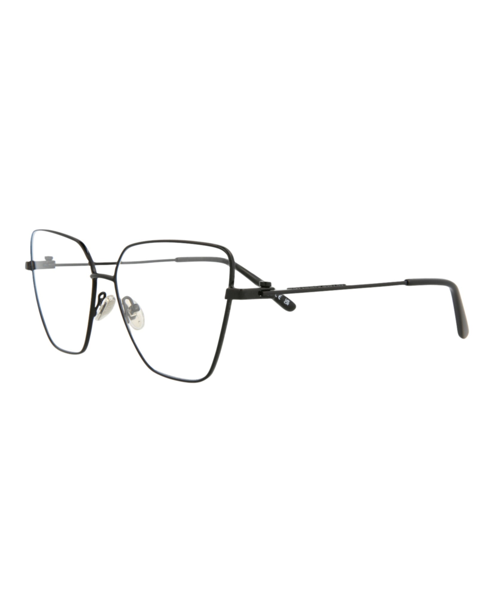 Balenciaga Womens Cat Eye Black Black Transparent Fashion Designer Eyewear