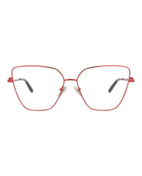 Balenciaga Womens Cat Eye Red Red Transparent Fashion Designer Eyewear