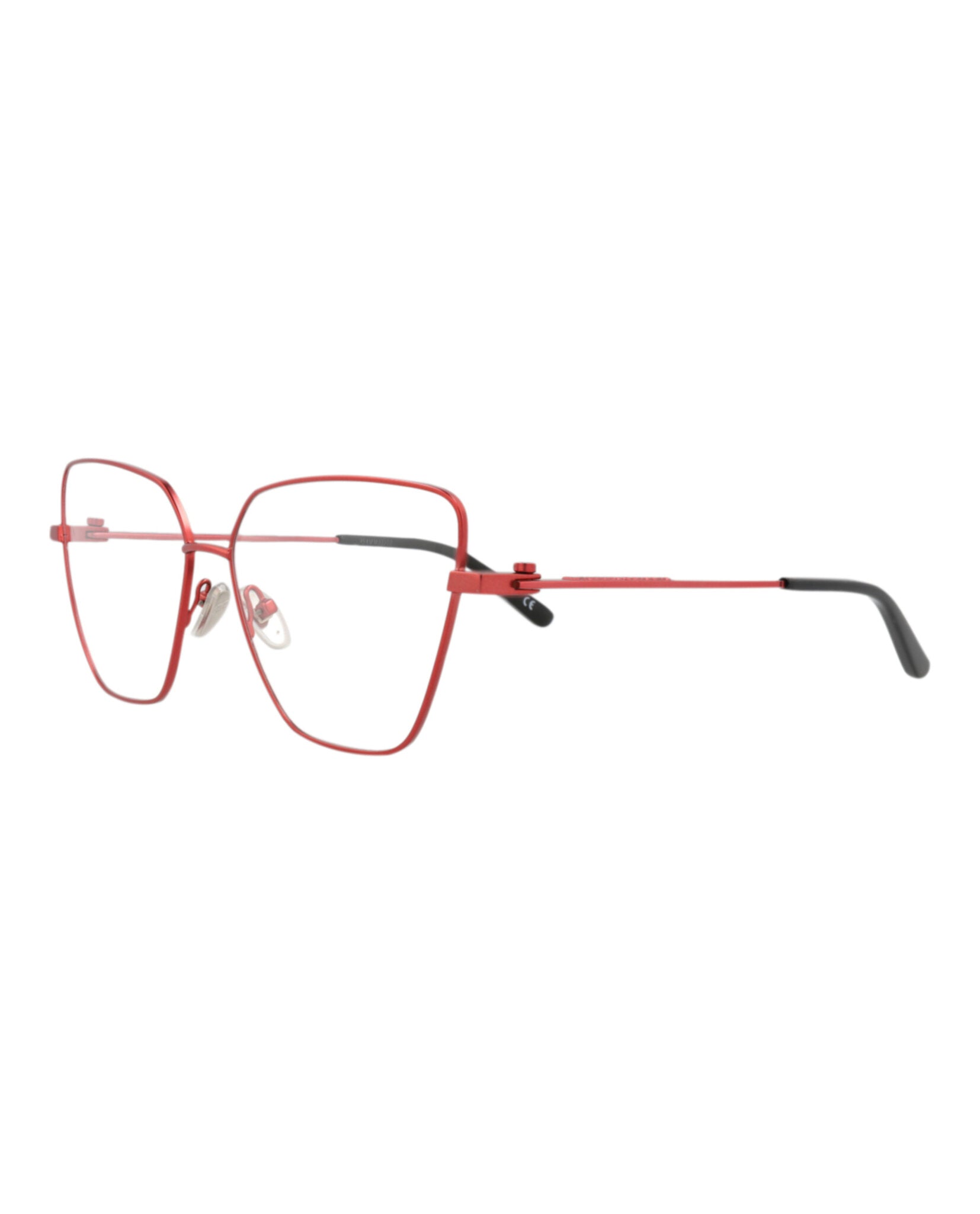 Balenciaga Womens Cat Eye Red Red Transparent Fashion Designer Eyewear