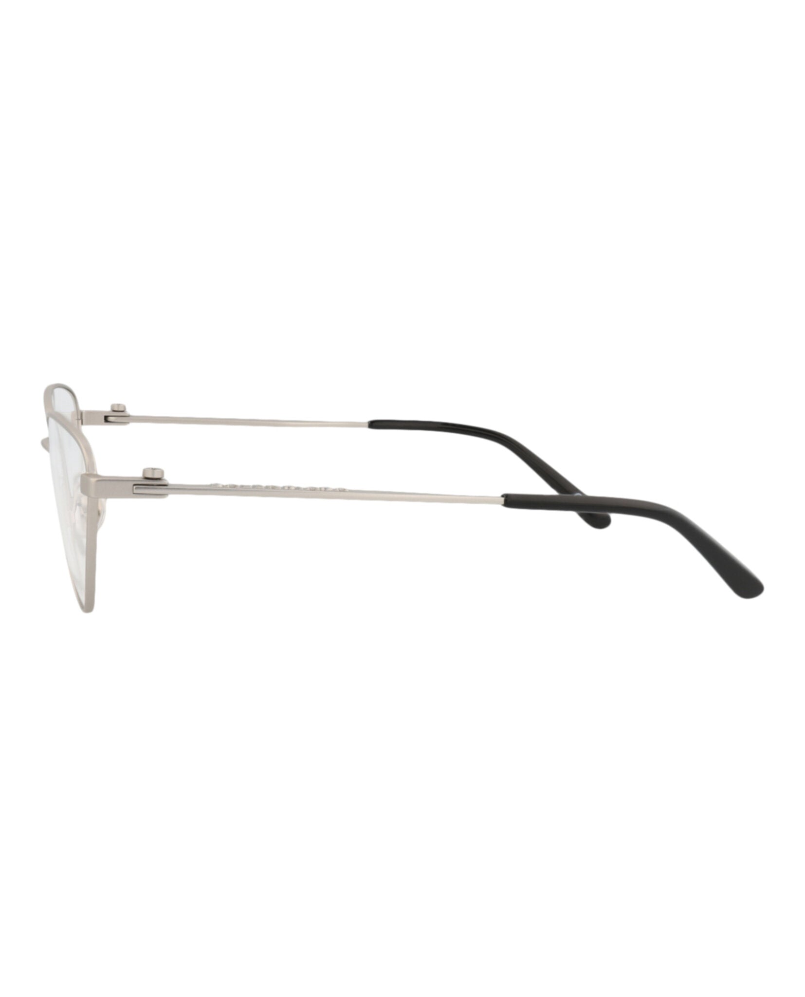 Balenciaga Womens Cat Eye Silver Silver Transparent Fashion Designer Eyewear